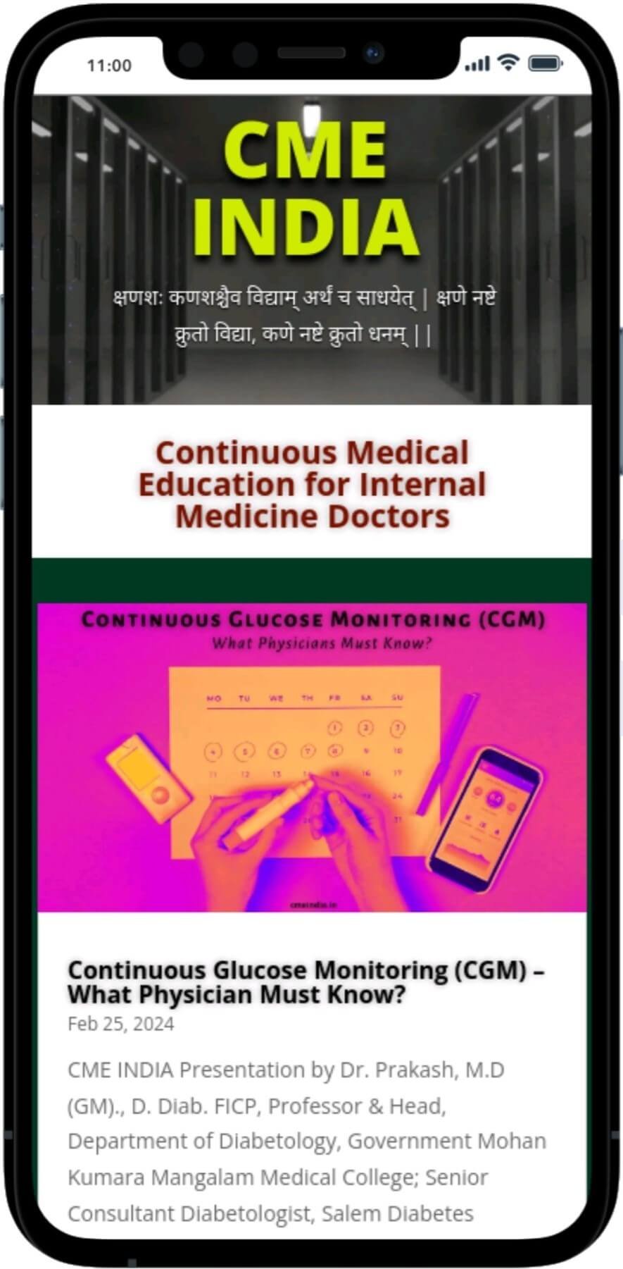 Continuous Glucose Monitoring (CGM) - What Physician Must Know?