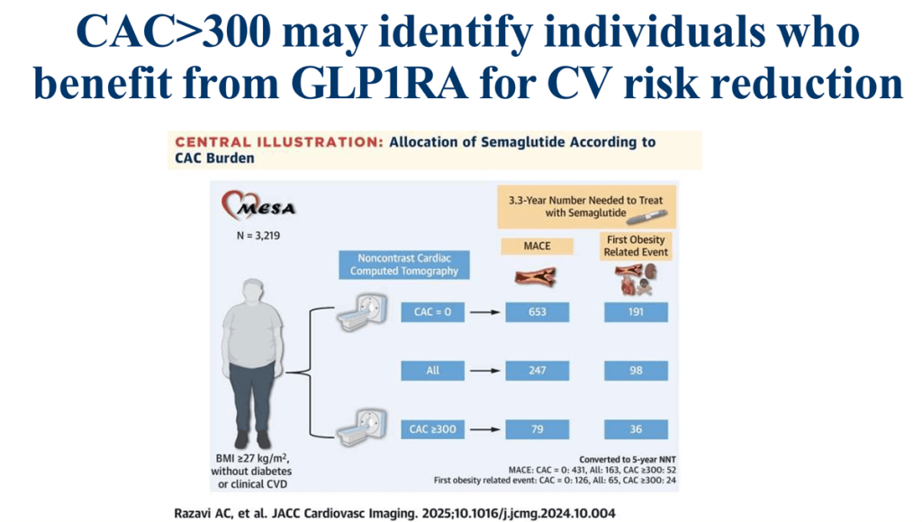 What should I do with a CAC score of 400in my Asymptomatic patient?