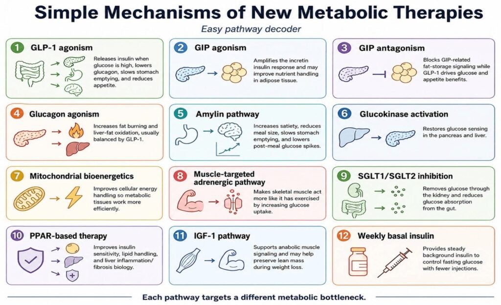 Future Glucose-Lowering Therapy in the Pipeline: From Mechanisms to Personalized Care in 2026
