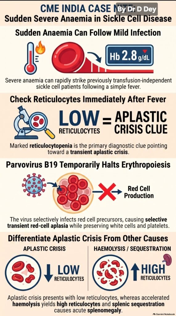 Sudden Severe Anaemia in a Young Adult with Sickle Cell Disease: Parvovirus B19–Associated Transient Aplastic Crisis